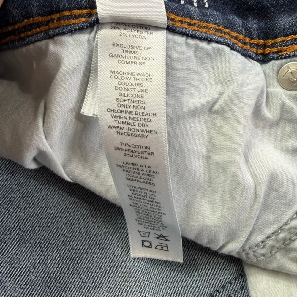 DU/ER L2X Slim Fit Jeans Mens 34x34 Dark Wash Blue Performance Denim Stretch - Picture 10 of 16